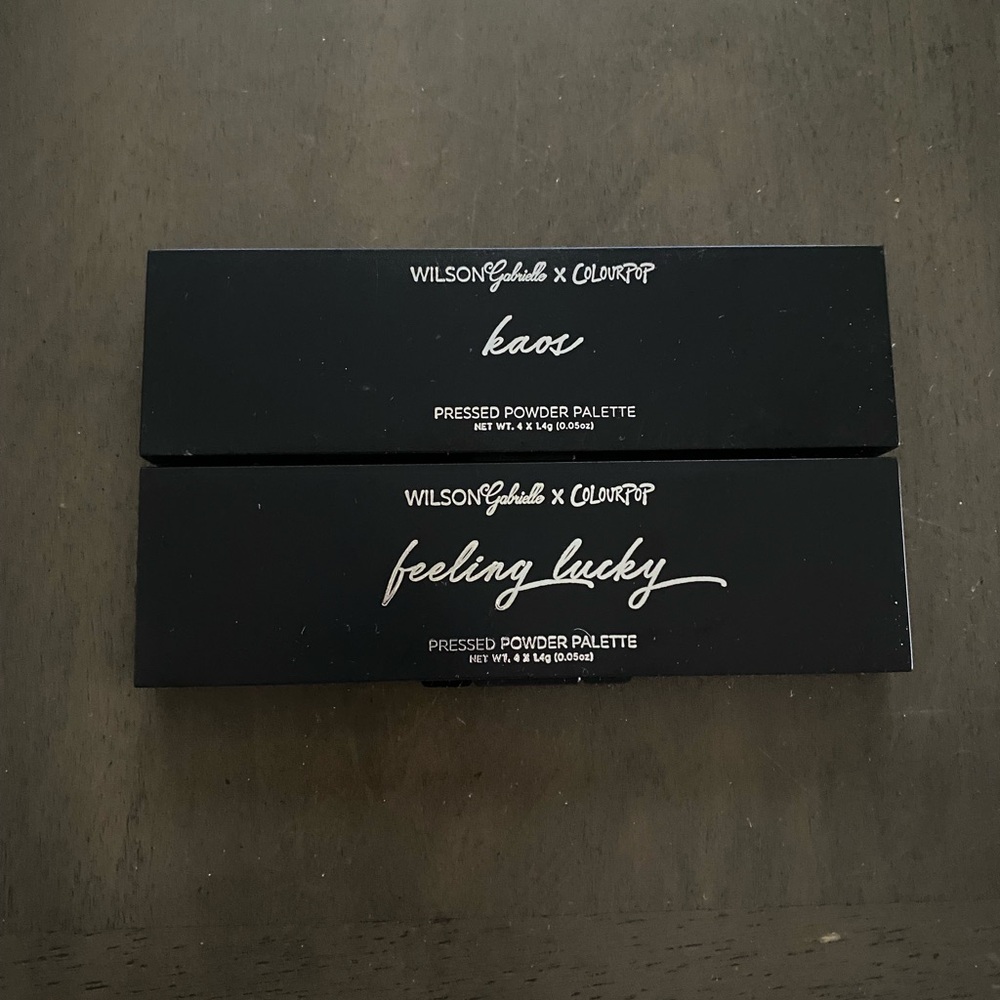 Colourpop Wilson Gabrielle eyeshadow palettes